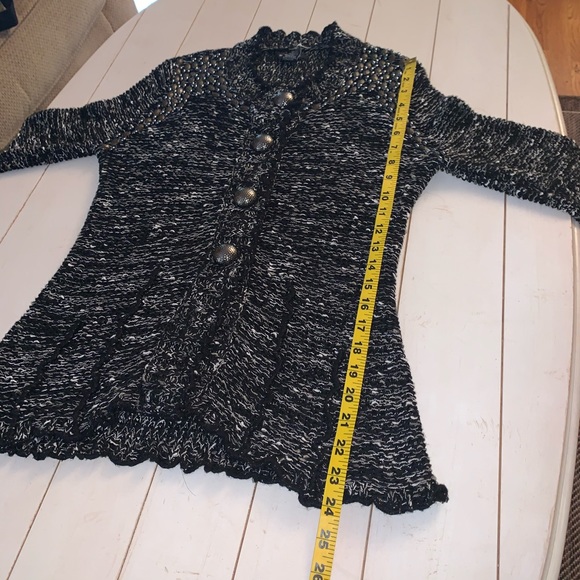 BCBG Max Azria // Studded Crochet Blazer Medium - Picture 11 of 12